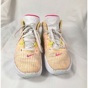 Nike LeBron Witness VI White Volt Lemon Twist Pink Blast U.S‎ Men 8.5 EU 42